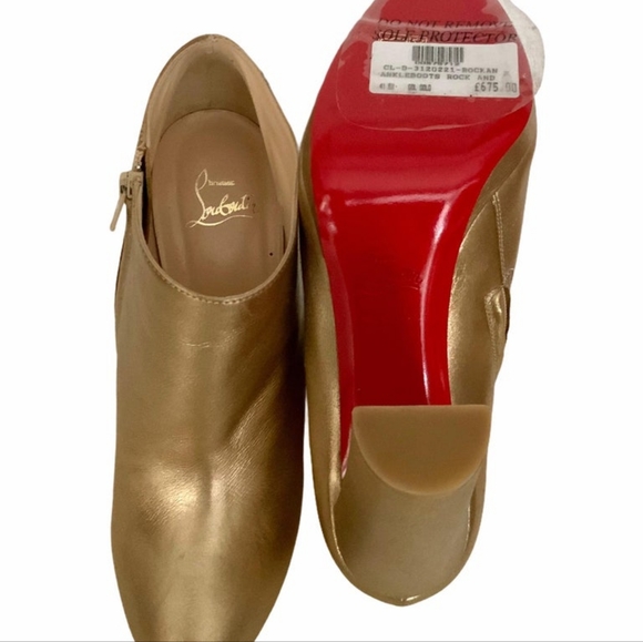 Christian Louboutin Rock and Gold 120 Booties - Picture 4 of 5